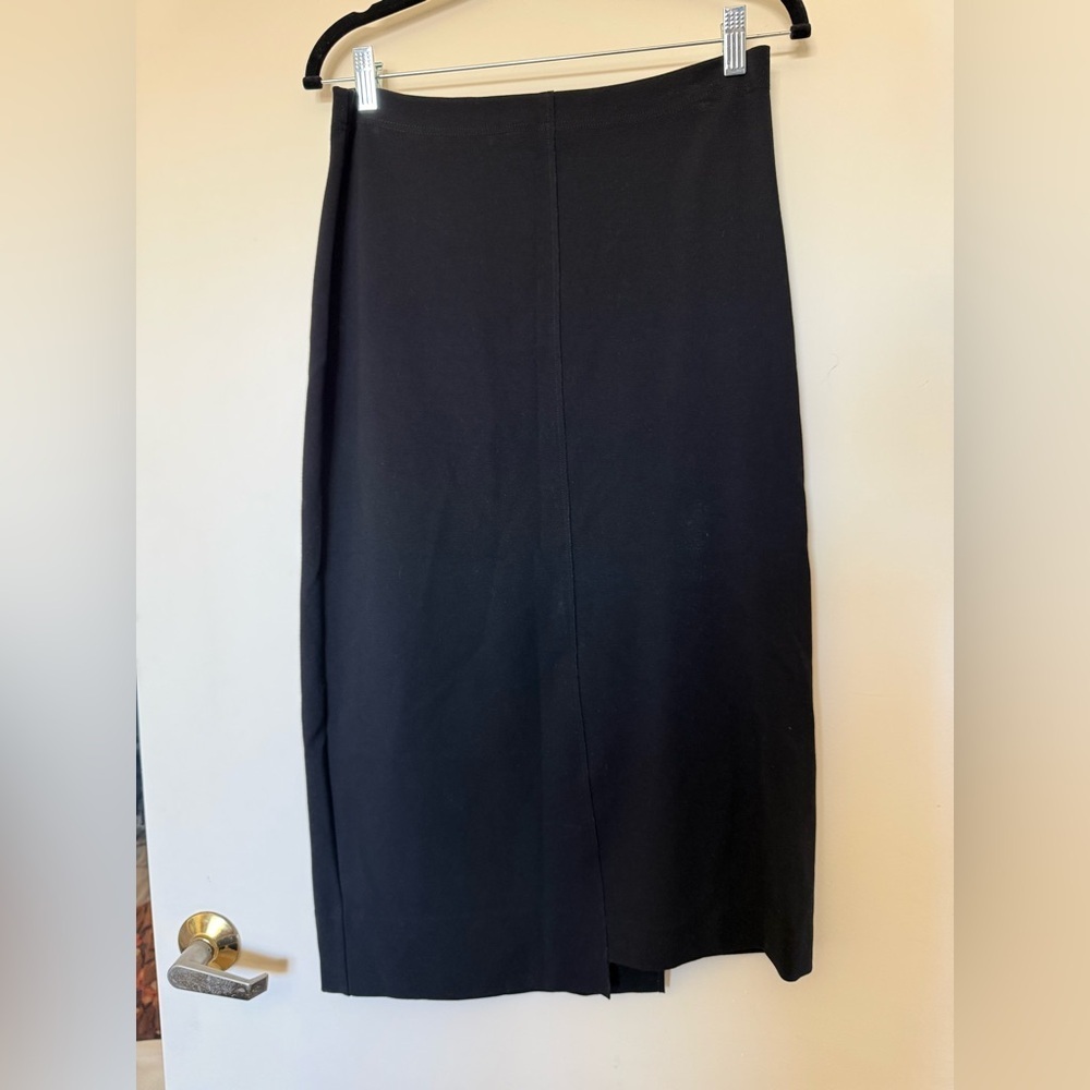 Oska Black Skirt with Unique Hem Detail in Size 1